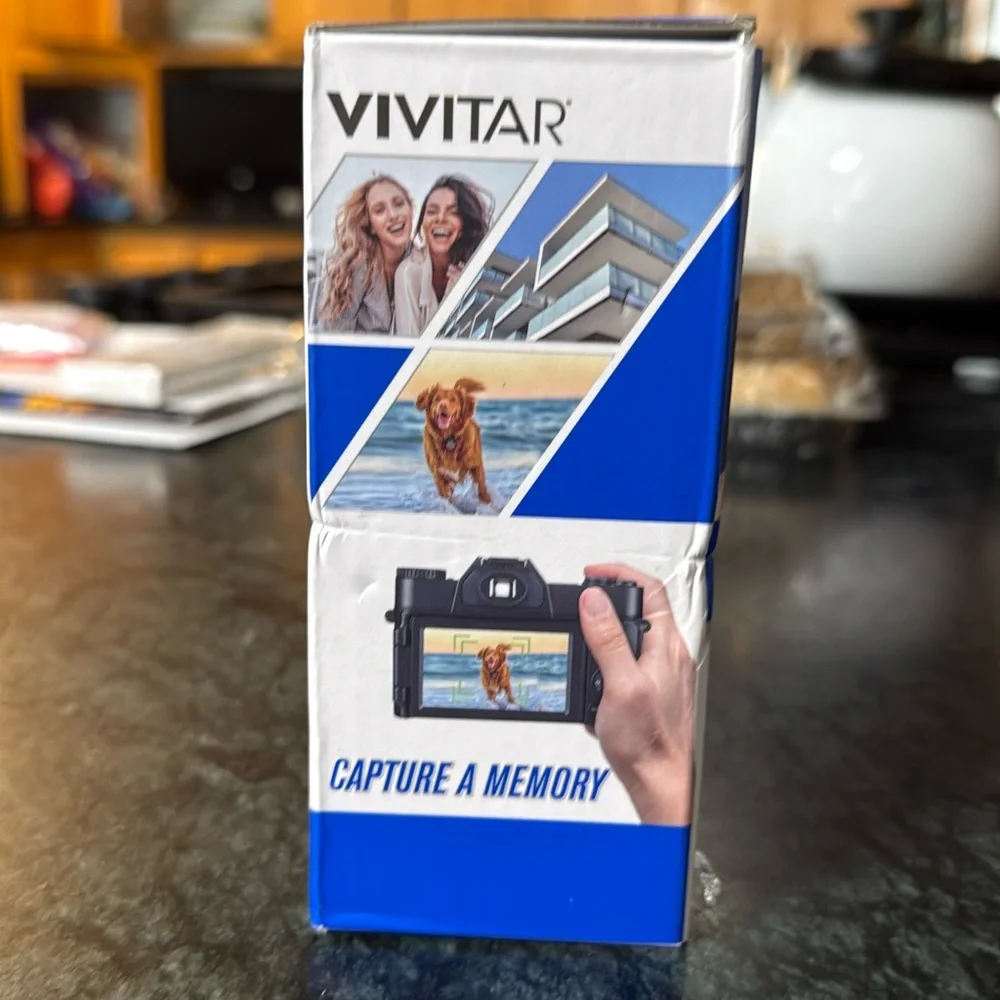 Vivitar Black 4K WiFi Digital Camera with Flip Screen